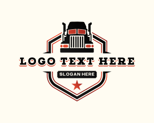 Truck Logistic Trailer Logo