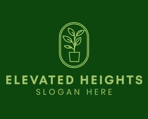 Tall - Tall Plant Badge logo design