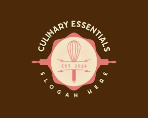 Culinary Bakery Whisk logo design