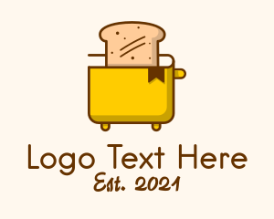 Cookbook - Toaster Bookmark Loaf logo design