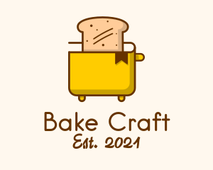 Toaster Bookmark Loaf logo design