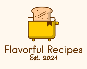 Cookbook - Toaster Bookmark Loaf logo design