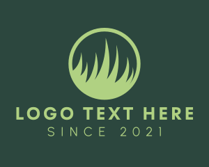 Gardening - Grass Lawn Circle logo design