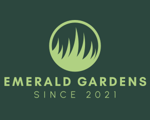 Grass Lawn Circle  logo design