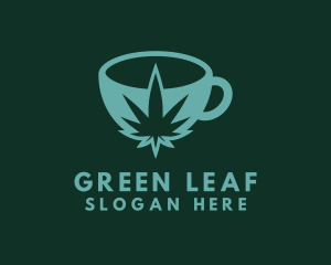 Hemp Weed Cup logo design