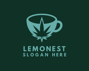 Green Tea - Hemp Weed Cup logo design