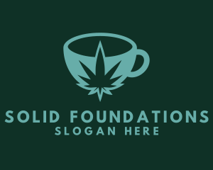 Coffee Shop - Hemp Weed Cup logo design