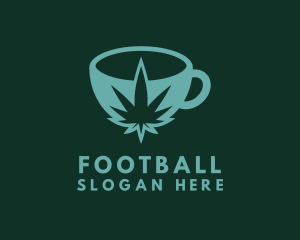 Marijuana - Hemp Weed Cup logo design