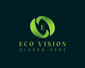 Eco Leaf Plant logo design