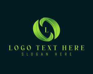 Hydroponics - Eco Leaf Plant logo design