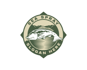 Fish Lake Sea logo design