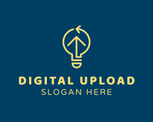 Upload - Lightbulb Electric Utility logo design