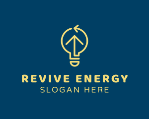 Refresh - Lightbulb Electric Utility logo design