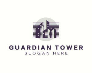 Real Estate Tower Building logo design