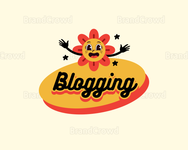 Retro Flower Boutique Logo