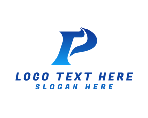 Media - Modern Startup Letter P logo design