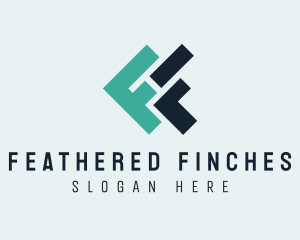 Modern Corporate Business Letter FF logo design