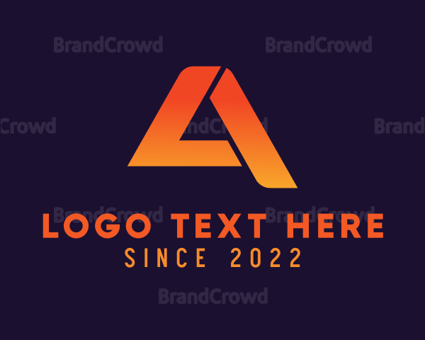 Digital Company Firm Letter A Logo