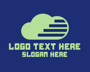 Cloud - Green Tech Cloud logo design