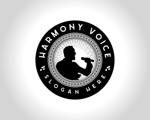 Vocal - Musical Choir Singer logo design