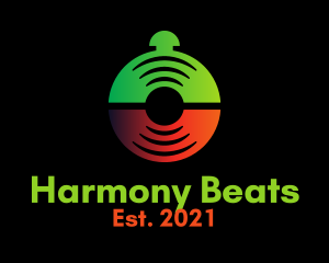 Soundtrack - Vinyl Record Bell logo design