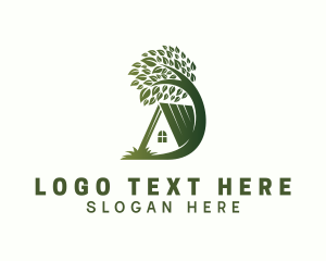 Leaves - House Tree Realty logo design