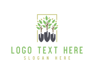 Tree - Garden Shovel Tree logo design