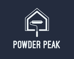 House Paint Roller  logo design