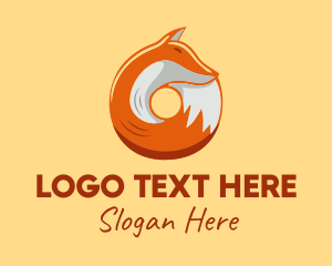 Orange - Orange Fox Donut logo design