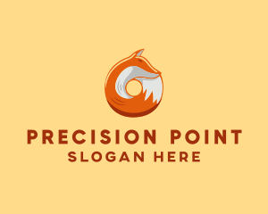 Orange Fox Donut logo design