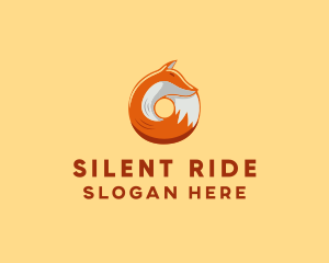 Orange Fox Donut logo design