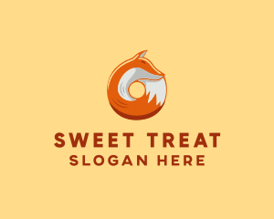 Doughnut - Orange Fox Donut logo design