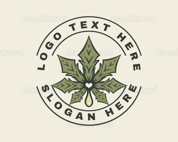 Cannabis Herbal Marijuana Logo