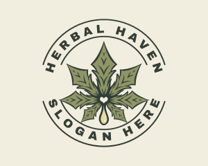 Herbal - Cannabis Herbal Marijuana logo design