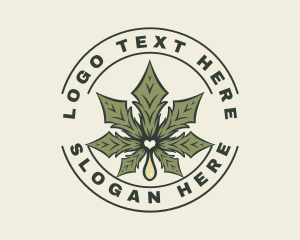 Weed - Cannabis Herbal Marijuana logo design