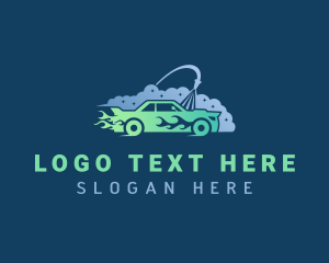 Car - Car Pressure Washer logo design