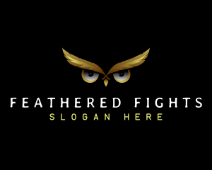 Owl Feather Eye logo design