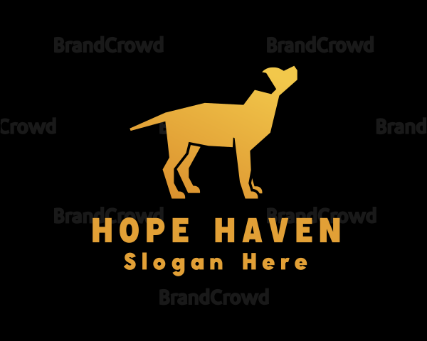 Golden Labrador Dog Logo