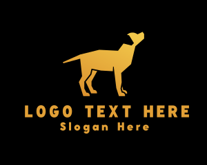 Pet - Golden Labrador Dog logo design