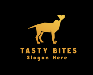 Gold - Golden Labrador Dog logo design