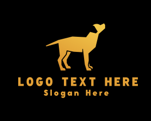 Vet - Golden Labrador Dog logo design