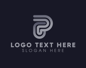 Initial - Creative Advertising Letter P logo design
