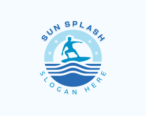 Beachwear - Male Surfing Beachwear logo design