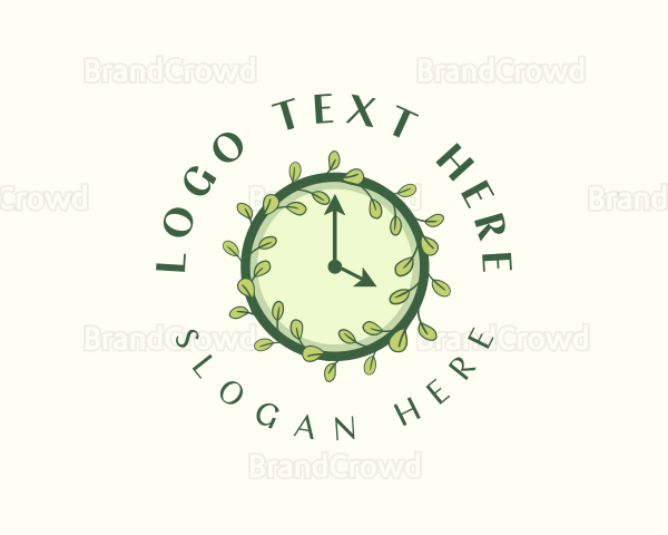 Leaf Nature Clock Logo