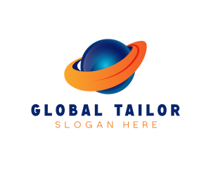 Planet Global Globe logo design