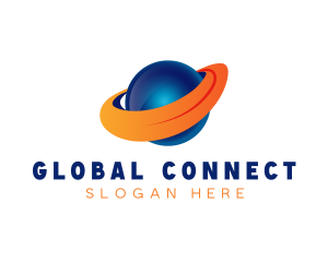 Planet Global Globe logo design