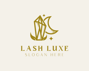 Luxe Moon Stone logo design