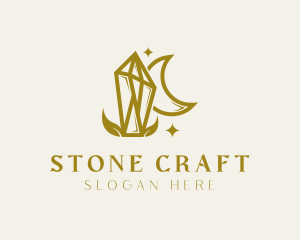 Luxe Moon Stone logo design