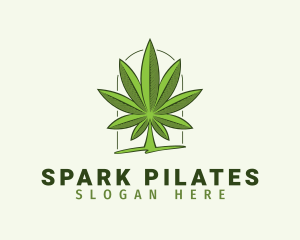 Natural Cannabis Leaf Logo