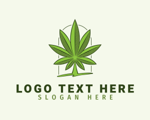 Natural Cannabis Leaf Logo